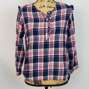 Isabella Sinclair Abilene flannel henley sz S